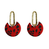 AENSOA Multiple Fashion Handmade Polymer Clay Earrings Multicolor Geometric Round Circle Flowers Drop Pendant Layered Earrings daiiibabyyy