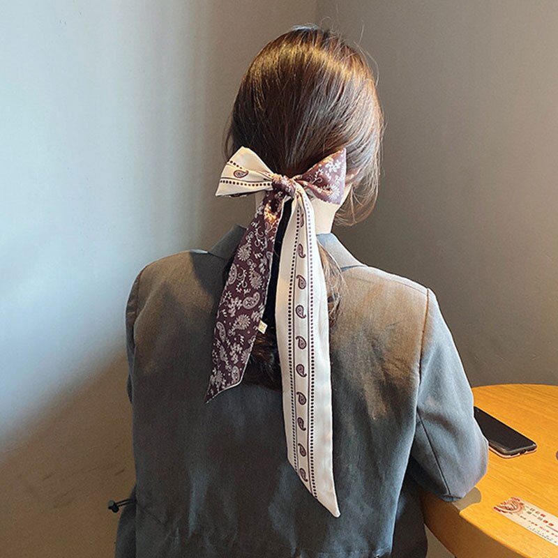 7Styles Floral White Hair Rubber Hair Bands For Girls 2022 headband Hair Ties Long Hairband Scrunchies Ribbon Hair Accessories daiiibabyyy