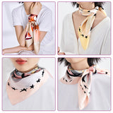 50*50cm Square Silk Scarf Women Headband Fashion Print Hair Scarf Neck Scarfs Office Hair Band Hand Kerchief Female Bandana daiiibabyyy