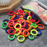 60/100pcs/Set Girls Nylon Rubber Bands Elastic Hair Bands Hair Accessories Children Ponytail Holder Headband Kids Ornaments Gift daiiibabyyy