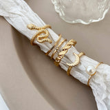 4-8pcs Fashion Jewelry Rings Set Hot Selling Metal Alloy Hollow Round Opening Women Finger Ring For Girl Lady Party Wedding Gift daiiibabyyy