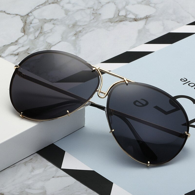 Big Brand design Aviation sunglasses Men fashion shades mirror female Sun Glasses women eyewear metal frame sunglasses sunshade