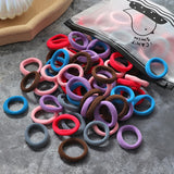 60/100pcs/Set Girls Nylon Rubber Bands Elastic Hair Bands Hair Accessories Children Ponytail Holder Headband Kids Ornaments Gift daiiibabyyy