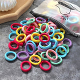 60/100pcs/Set Girls Nylon Rubber Bands Elastic Hair Bands Hair Accessories Children Ponytail Holder Headband Kids Ornaments Gift daiiibabyyy
