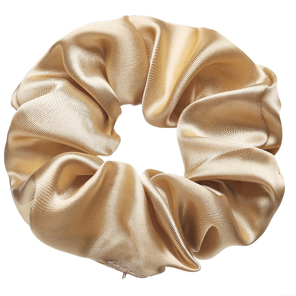 3.9 inch Women Silk Scrunchie Elastic Handmade Multicolor Hair Band Ponytail Holder Headband Hair Accessories daiiibabyyy