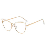 Anti-Blue Blocking Glasses New Trends Cat Eye Women's Glasses Frame Fashion Design Oversized Optical Fashion Decorative Glasses