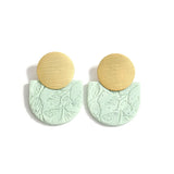 AENSOA Multiple Fashion Handmade Polymer Clay Earrings Multicolor Geometric Round Circle Flowers Drop Pendant Layered Earrings daiiibabyyy