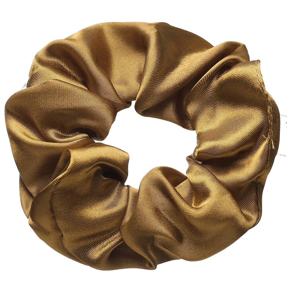 3.9 inch Women Silk Scrunchie Elastic Handmade Multicolor Hair Band Ponytail Holder Headband Hair Accessories daiiibabyyy