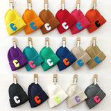 Bonnets Big C Letter Woolen Hat Designer Bonnets Women New Warm Ear Protection Knitted Hat Adult COTTON женская шапка daiiibabyyy