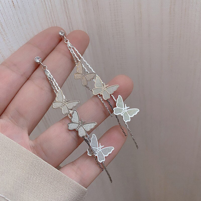 Alloy Earrings for Women Fashion Long retro Tassel Jewelry Pearl Earrings Jewelry accessories Wholesale daiiibabyyy