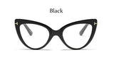 Cat eye glasses frame ladies fashion Brand designer eye glasses frames for women Sexy Oversized Metal Frame Lady Eyewear