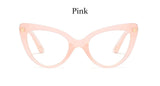 Cat eye glasses frame ladies fashion Brand designer eye glasses frames for women Sexy Oversized Metal Frame Lady Eyewear