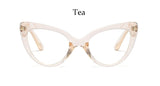 Cat eye glasses frame ladies fashion Brand designer eye glasses frames for women Sexy Oversized Metal Frame Lady Eyewear