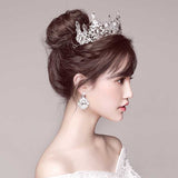 Baroque King Princess Bridal Wedding Crown Bride Big Crystal Gold Tiaras and Crowns Birthday Pageant Quinceanera Crowns daiiibabyyy
