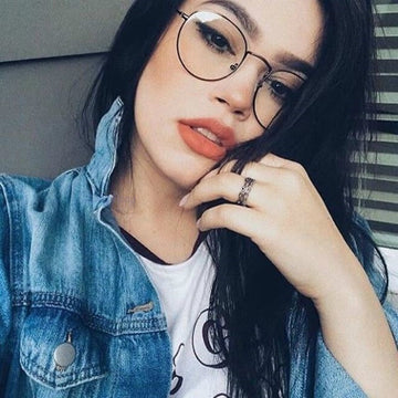 2022 Round Clear Glasses Frame Woman Men Glasses Retro Metal Black Silver Gold Myopia Optical Eyeglasses Frames Oculos De Grau