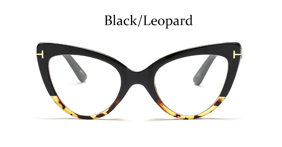 Cat eye glasses frame ladies fashion Brand designer eye glasses frames for women Sexy Oversized Metal Frame Lady Eyewear