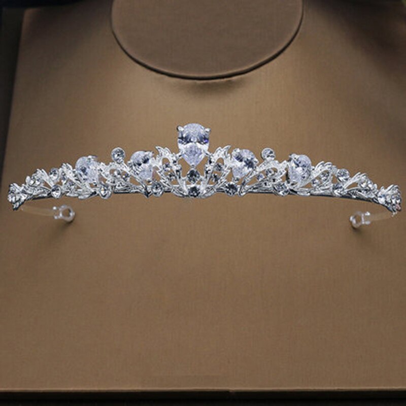 Bridal Headpiece Head Jewelry Wedding Sets Hair Accessories Cubic Zircon Tiara CZ Crown Headband Hairband Kid Women Hair Jewelry daiiibabyyy