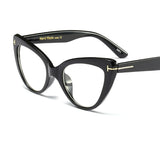 Cat eye glasses frame ladies fashion Brand designer eye glasses frames for women Sexy Oversized Metal Frame Lady Eyewear
