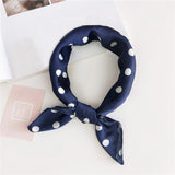 50*50cm Square Silk Scarf Women Headband Fashion Print Hair Scarf Neck Scarfs Office Hair Band Hand Kerchief Female Bandana daiiibabyyy