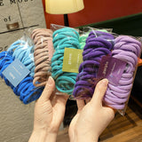 50pcs Elastic Hair Accessories For Women Kids Black Pink Blue Rubber Band Ponytail Holder Gum For Hair Ties Scrunchies Hairband daiiibabyyy
