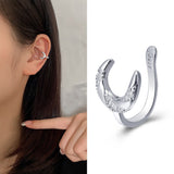2PCS Simple Silver Color Heart Belt Stud Earrings For Women Hiphop Mini Cute Round Love Belts Earring Party Wedding Jewelry A941 daiiibabyyy