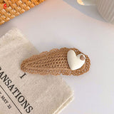 Cartoon Knitted Hairpins Top Clip Handmade Barrettes Girls Cute Bear Hairclips Autumn Hair Accessories Korean Style Headdress daiiibabyyy