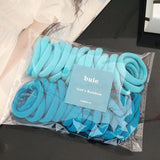 50pcs Elastic Hair Accessories For Women Kids Black Pink Blue Rubber Band Ponytail Holder Gum For Hair Ties Scrunchies Hairband daiiibabyyy
