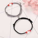 2pcs Star Moon Magnetic Couple Bracelet Set for Men Women Trendy Handmade Rope Chain Friendship Bracelet Adjustable Jewelry daiiibabyyy