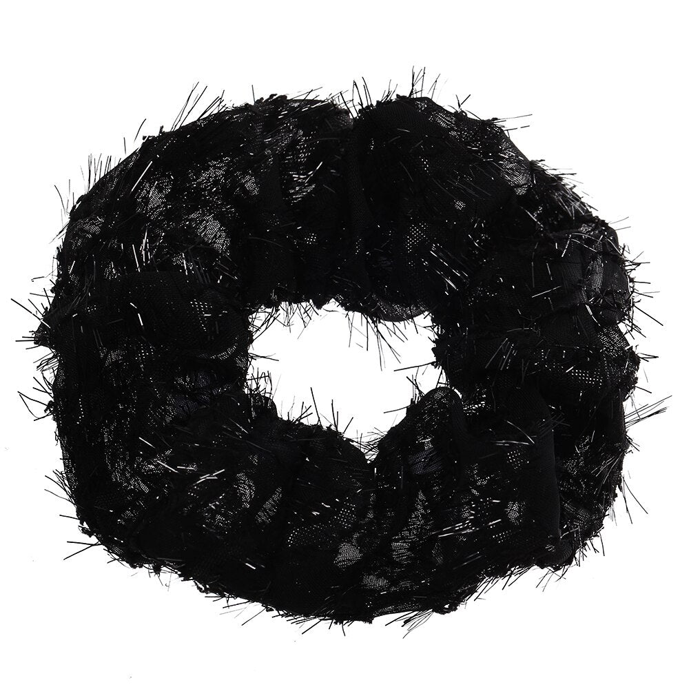 3.9 inch Women Silk Scrunchie Elastic Handmade Multicolor Hair Band Ponytail Holder Headband Hair Accessories daiiibabyyy