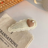 Cartoon Knitted Hairpins Top Clip Handmade Barrettes Girls Cute Bear Hairclips Autumn Hair Accessories Korean Style Headdress daiiibabyyy