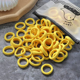 60/100pcs/Set Girls Nylon Rubber Bands Elastic Hair Bands Hair Accessories Children Ponytail Holder Headband Kids Ornaments Gift daiiibabyyy