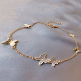 Bracelet for Women Light Luxury Fashion Crystal Butterfly Bracelet Sweet Girl Student Style Jewelry Accessories daiiibabyyy