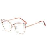 Anti-Blue Blocking Glasses New Trends Cat Eye Women's Glasses Frame Fashion Design Oversized Optical Fashion Decorative Glasses