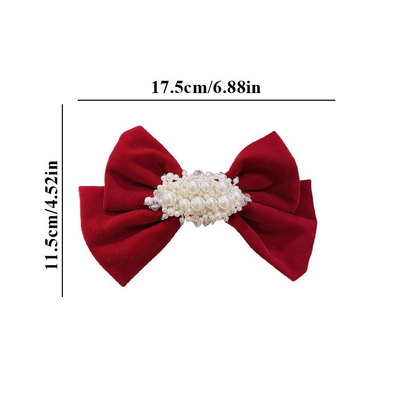 Bow Hair Clips Pearl Hair Clips Headdresses Temperament Korean Version Sweet Girly Heart Hairpins Small Fresh Hair Accessories daiiibabyyy