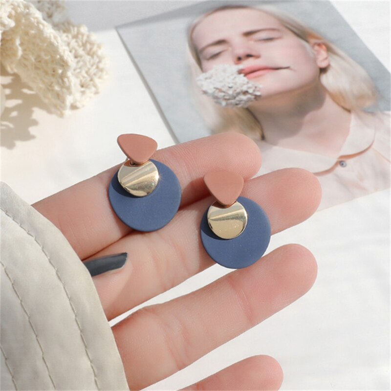2022 South Korea new simple earnail personality geometric irregular earring pendant fashion woman for earring party gifts daiiibabyyy