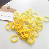50pcs Elastic Hair Accessories For Women Kids Black Pink Blue Rubber Band Ponytail Holder Gum For Hair Ties Scrunchies Hairband daiiibabyyy