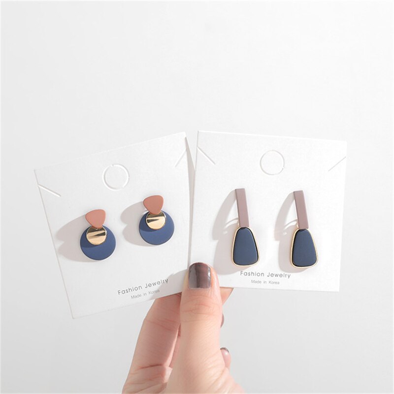 2022 South Korea new simple earnail personality geometric irregular earring pendant fashion woman for earring party gifts daiiibabyyy