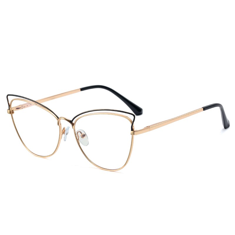 Anti-Blue Blocking Glasses New Trends Cat Eye Women's Glasses Frame Fashion Design Oversized Optical Fashion Decorative Glasses