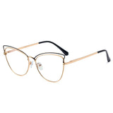 Anti-Blue Blocking Glasses New Trends Cat Eye Women's Glasses Frame Fashion Design Oversized Optical Fashion Decorative Glasses