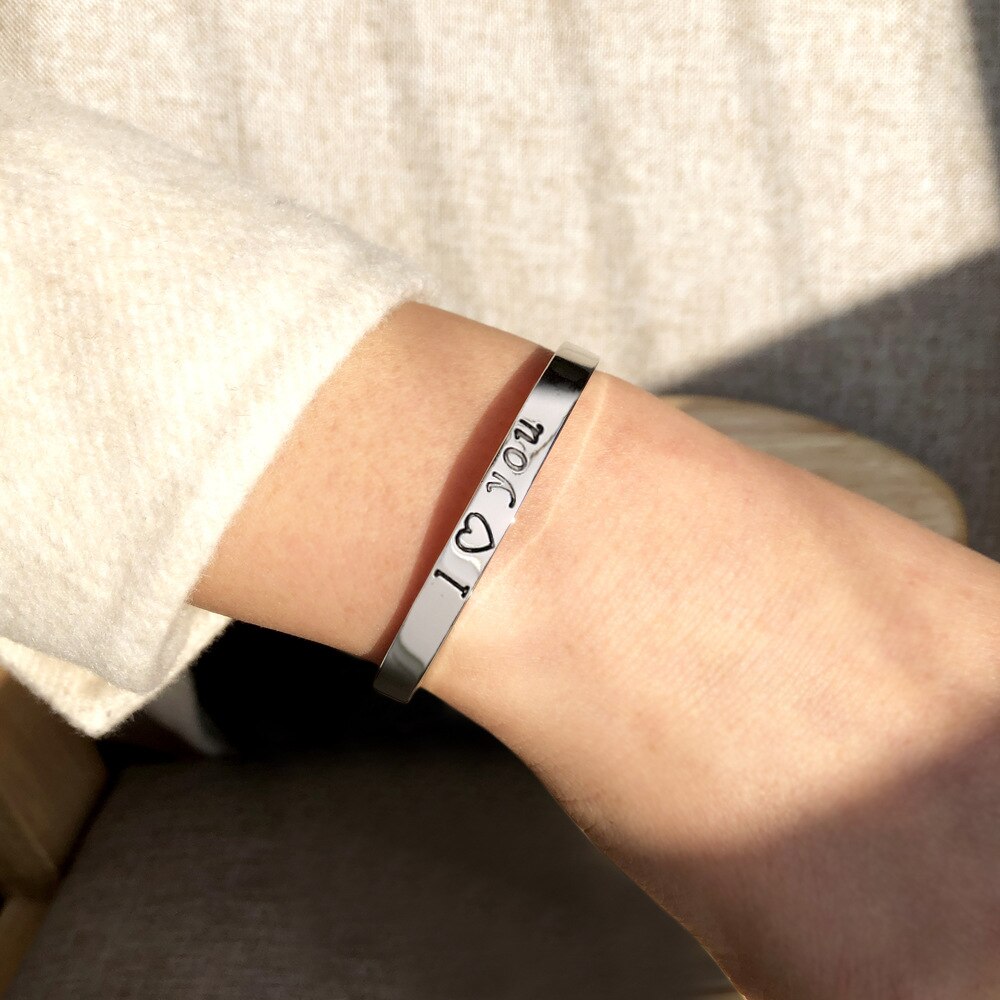 Bracelet for Women Fashion Resizable Unisex Love Bangles Bracelet Letter Charm Luxury Jewlery Accessories Wholesale daiiibabyyy
