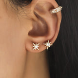 Bohemian NO Piercing Crystal Rhinestone Ear Cuff Earrings for Women Wrap Stud Clip Earrings Girl Trendy Earrings Jewelry Bijoux daiiibabyyy