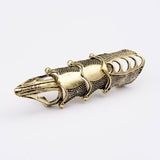 Adjustable Scorpion Ring For Men Punk Heavy Joint Rings Gothic Scroll Armor Knuckle Metal Crocodile Finger Rings Rock Jewelry daiiibabyyy