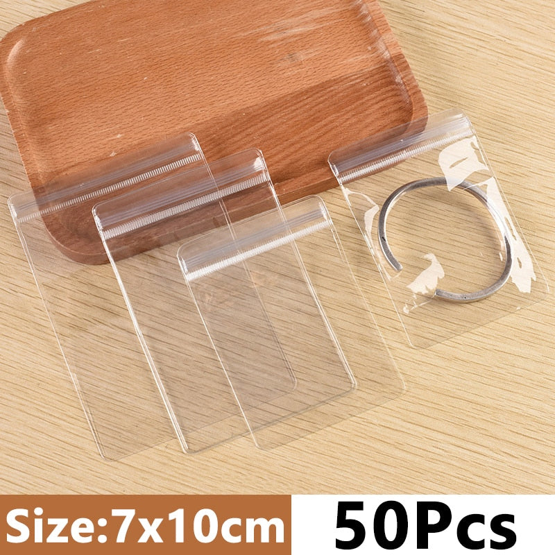 Anti-oxidation Jewelry Storage Bag Desktop Drawer Organizer Transparent Necklace Bracelet Ring Holder Jewelry Organizer Boxes daiiibabyyy