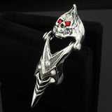 Adjustable Scorpion Ring For Men Punk Heavy Joint Rings Gothic Scroll Armor Knuckle Metal Crocodile Finger Rings Rock Jewelry daiiibabyyy