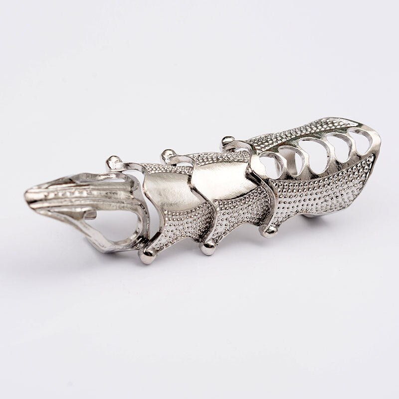 Adjustable Scorpion Ring For Men Punk Heavy Joint Rings Gothic Scroll Armor Knuckle Metal Crocodile Finger Rings Rock Jewelry daiiibabyyy