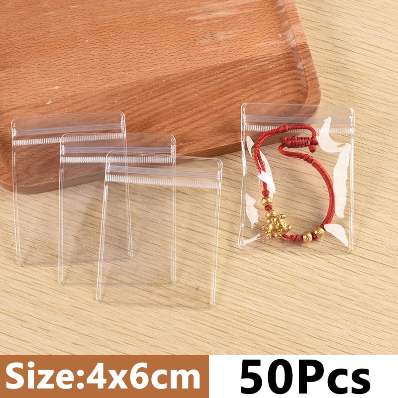 Anti-oxidation Jewelry Storage Bag Desktop Drawer Organizer Transparent Necklace Bracelet Ring Holder Jewelry Organizer Boxes daiiibabyyy