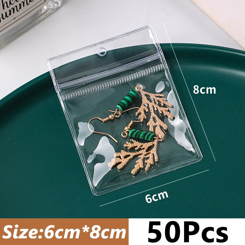 Anti-oxidation Jewelry Storage Bag Desktop Drawer Organizer Transparent Necklace Bracelet Ring Holder Jewelry Organizer Boxes daiiibabyyy