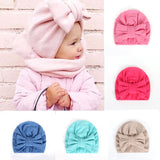 BalleenShiny Warm Baby Hats For Boys&Girls Infant Lovely Bowknot Hats Baby Bonnet Beanie Turban Head Accessories Kids Gifts daiiibabyyy