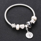 Antique Original Heart-Shaped buena suehe Charm Bracelets For Women Glass Beads Brand Bracelet & Bangle DIY Jewelry Gifts daiiibabyyy