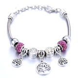 Antique Original Heart-Shaped buena suehe Charm Bracelets For Women Glass Beads Brand Bracelet & Bangle DIY Jewelry Gifts daiiibabyyy